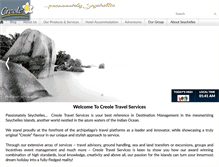 Tablet Screenshot of creoletravelservices.com